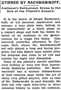 NYT Nov 30 1925 STIRRED BY RACHMANINOFF